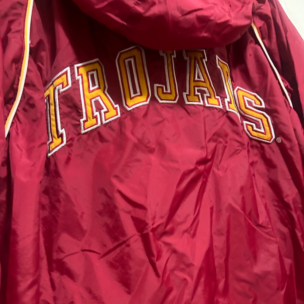 Colosseum Trojan USC Windbreaker Red Hoodie Jacket - Picture 6 of 7